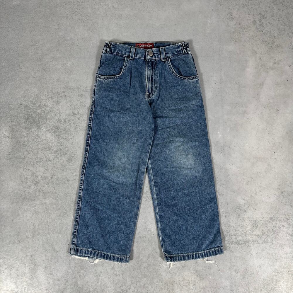JNCO Youth Jeans Denim Baggy Blue Wash - Size: 7